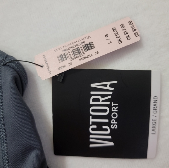 NWT Sport Bra - LRG - Grey - Lightweight - Picture 8 of 8